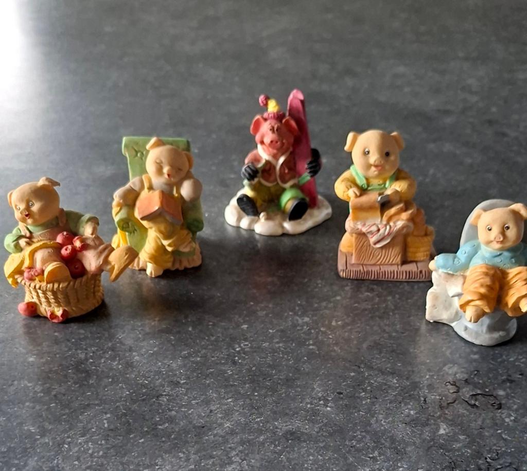 Mini varkentjes, Ophalen, Zo goed als nieuw, Boerderijdier, Beeldje of Figuurtje