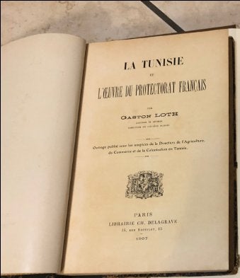 Livre Tunisie Protectorat Français, Enlèvement ou Envoi, 20e siècle ou après, Utilisé