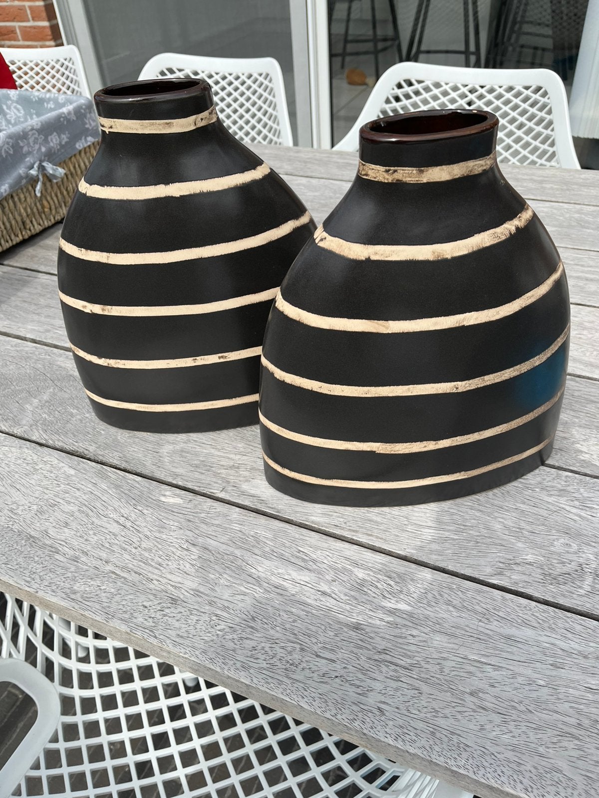 2 vaasen voor decoratie, Maison & Meubles, Lampes | Abat-jour, Enlèvement, Comme neuf
