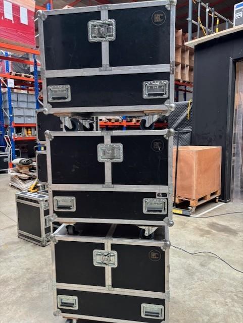 3x flight case L88xB60xH80, Muziek en Instrumenten, Behuizingen en Koffers, Ophalen, Gebruikt, Flightcase