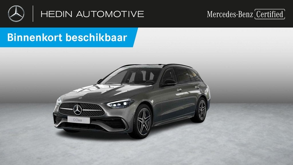 Mercedes-Benz C-klasse 180 Estate AMG Line | Night Pack | Pa, Achterwielaandrijving, Gebruikt, Zwart, 4 cilinders