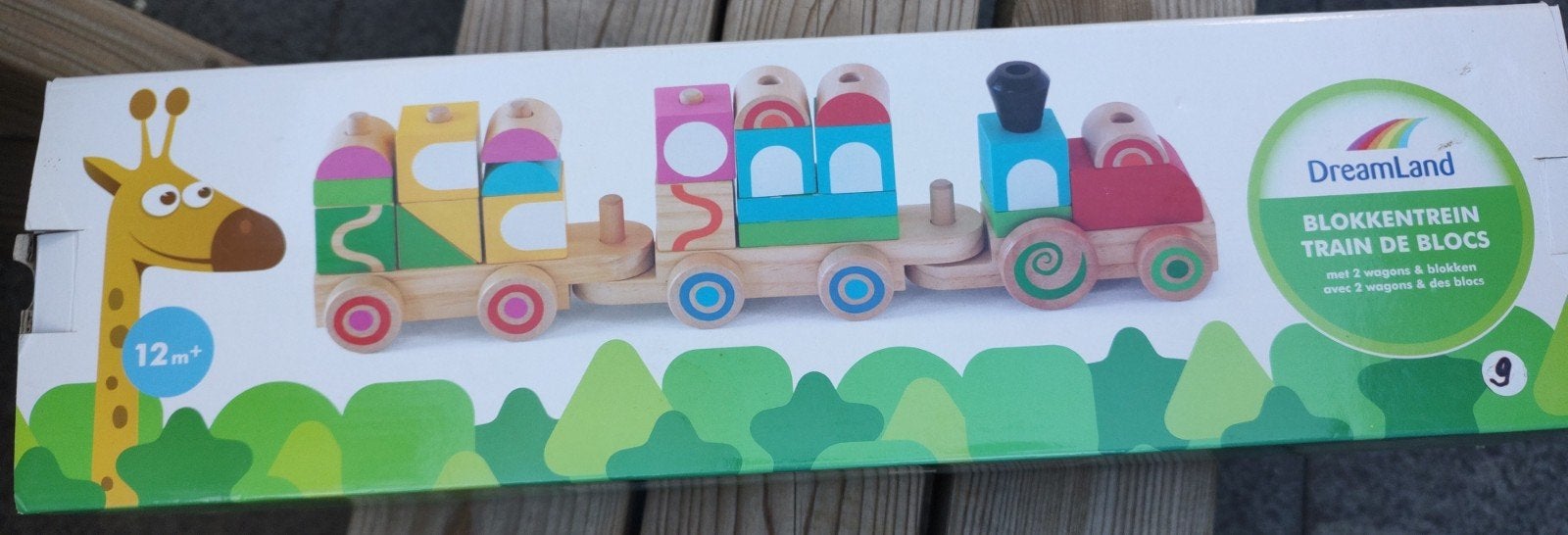 Train en blocs, Enlèvement, Comme neuf, Jouet à Pousser ou Tirer