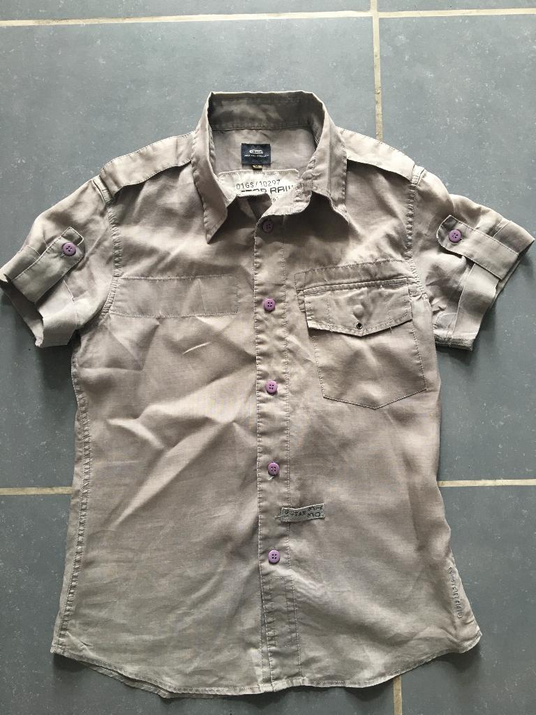 G-star shortsleeve hemd maat Medium, Kleding | Heren, Overhemden, Nieuw, Ophalen of Verzenden