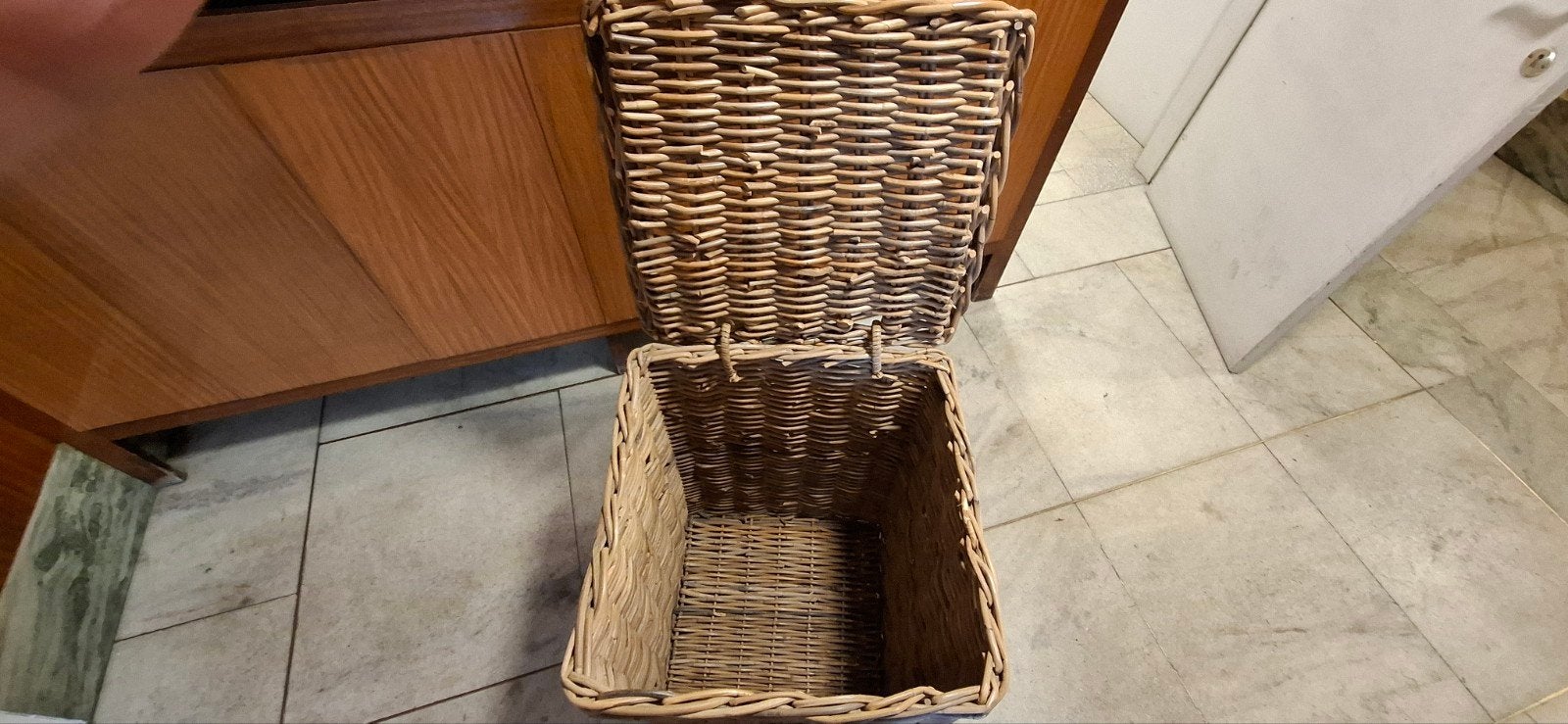Panier en osier, Maison & Meubles, Osier, Carré, Enlèvement, Panier