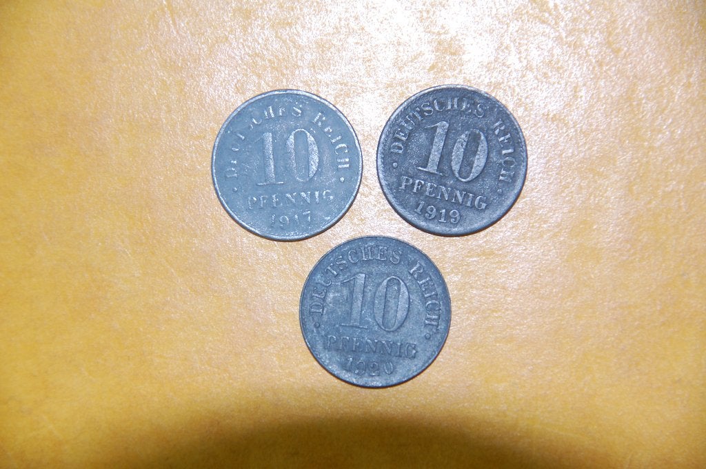 Deutsches REICH : 10 Pf 1917/19/20, Verzenden, Duitsland, Setje