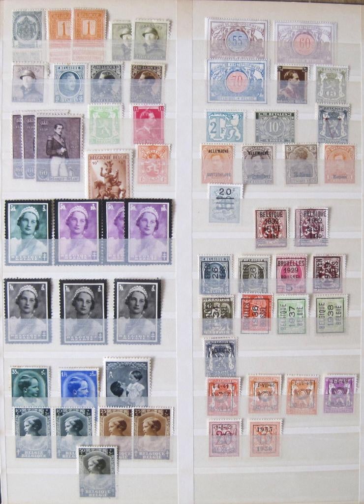 Postzegelverzameling ongestempeld België, Enlèvement ou Envoi, Non oblitéré, Neuf