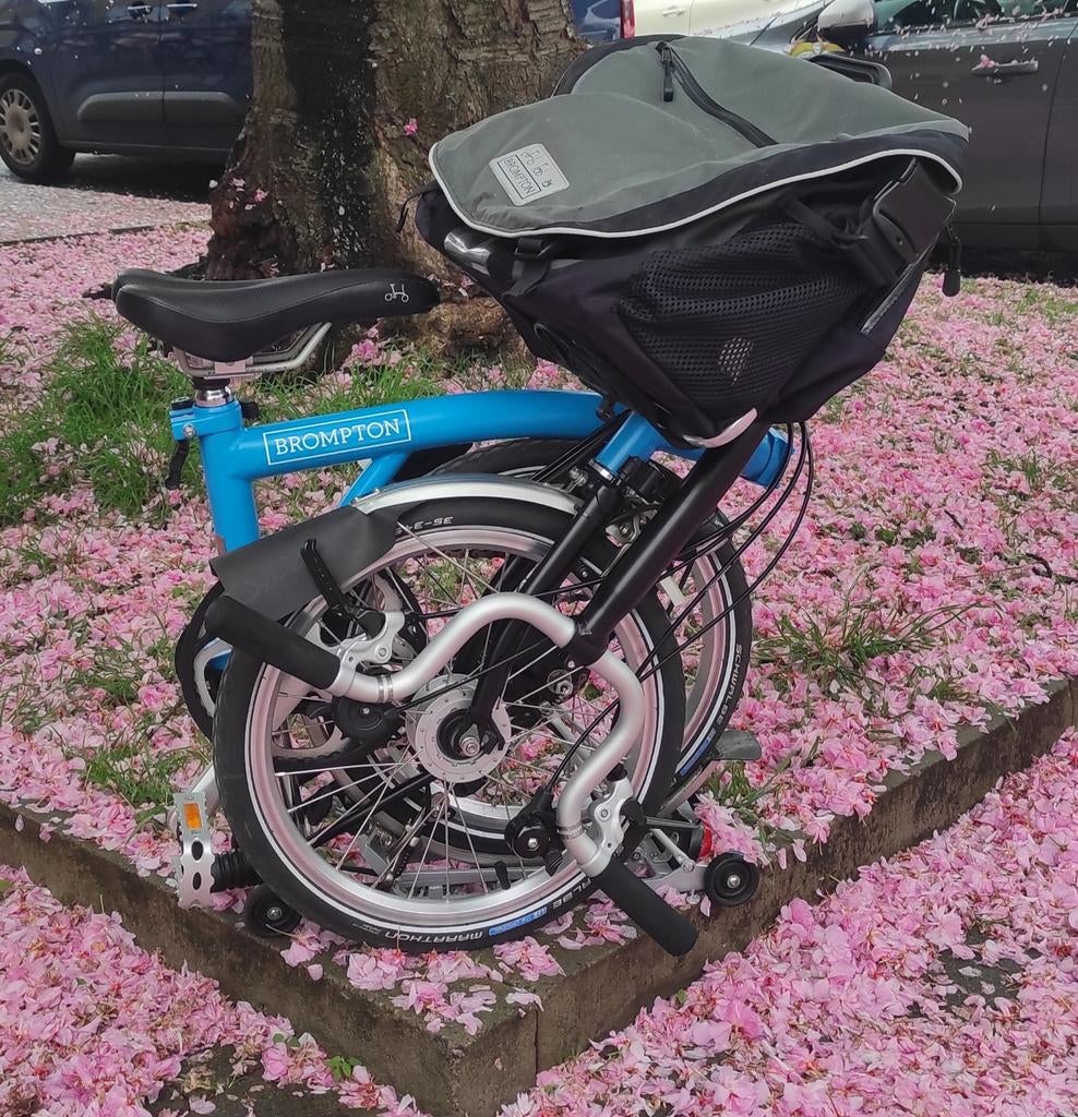 Brompton vouwfiets H6R, Ophalen, Brompton, 16 tot 18 inch, Versnellingen