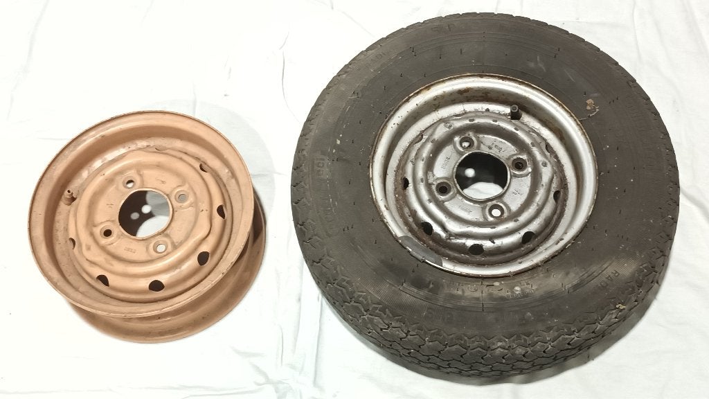 2 jantes Cooper 3,5 x 10, Classic Mini, Autos : Pièces & Accessoires, Enlèvement, Utilisé, Mini