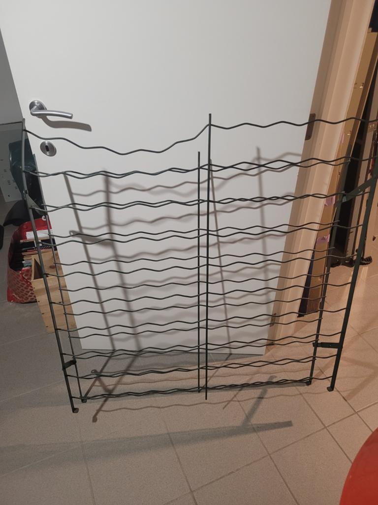 Casier porte-bouteilles pliant en métal, Enlèvement, Métal