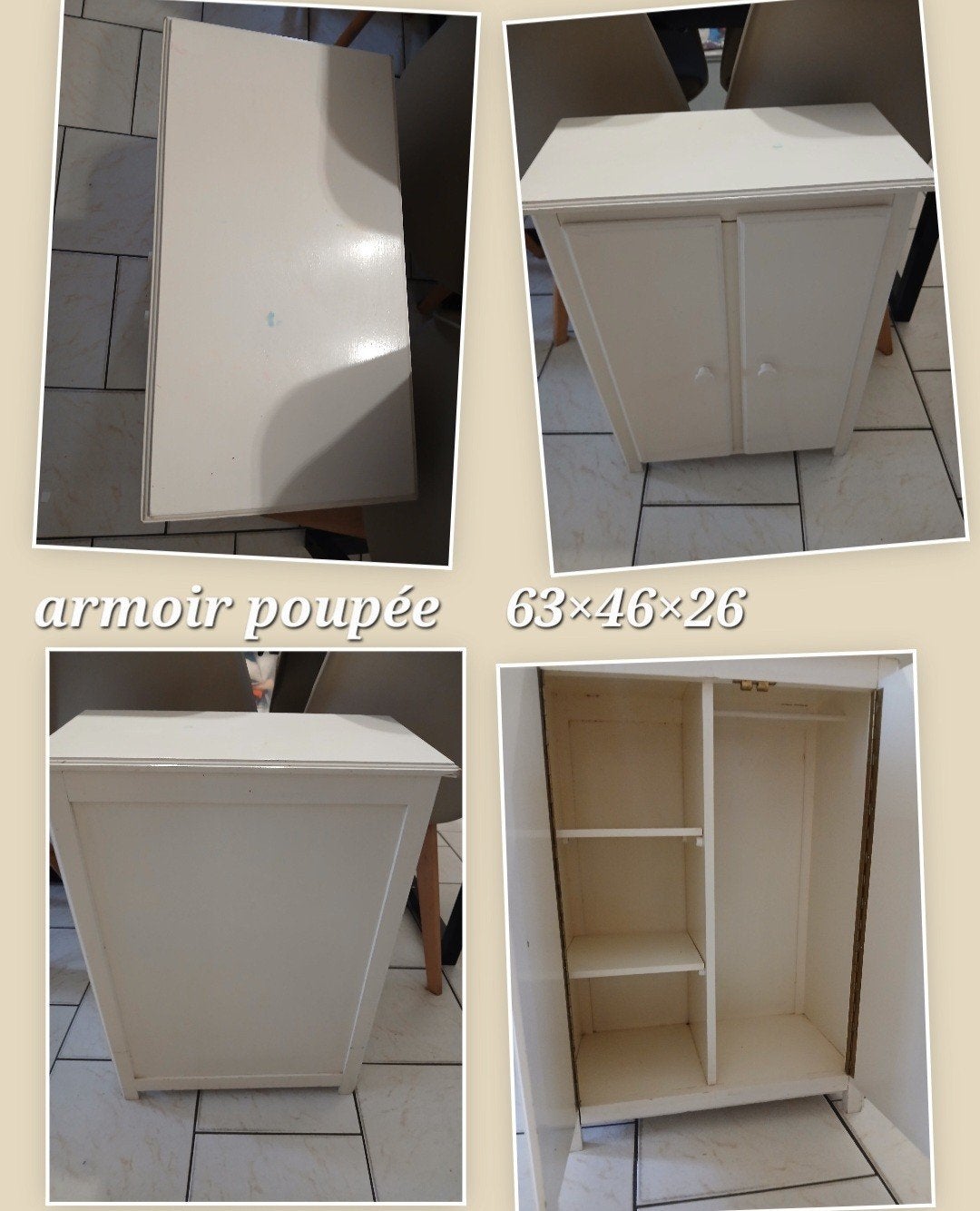 armoire de poupée, Enlèvement ou Envoi, Utilisé