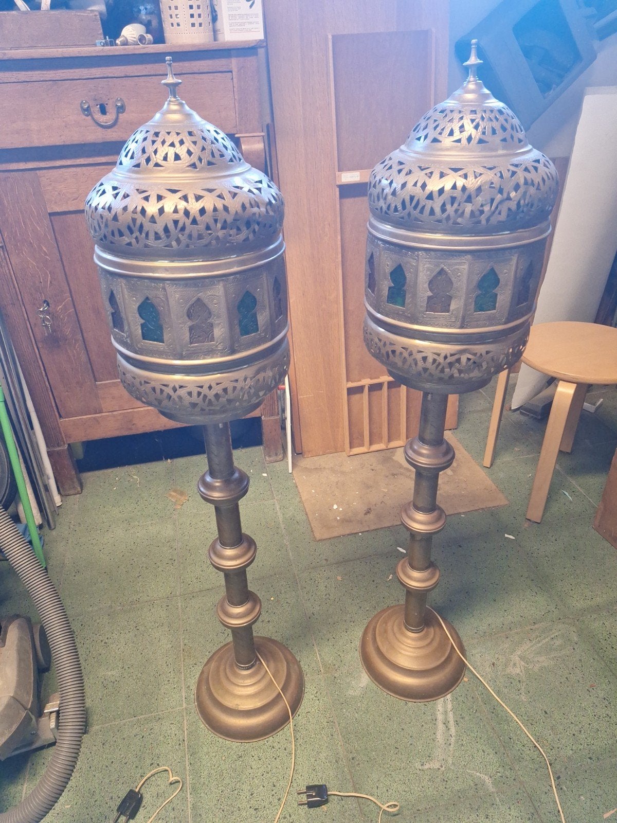 Oosterse Vloerlampen, Antiek en Kunst, Ophalen, Koper