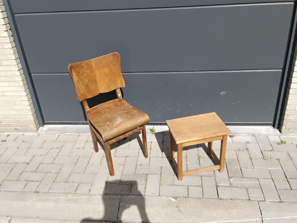 GRATIS stoel hout, Ophalen, Gebruikt, Hout