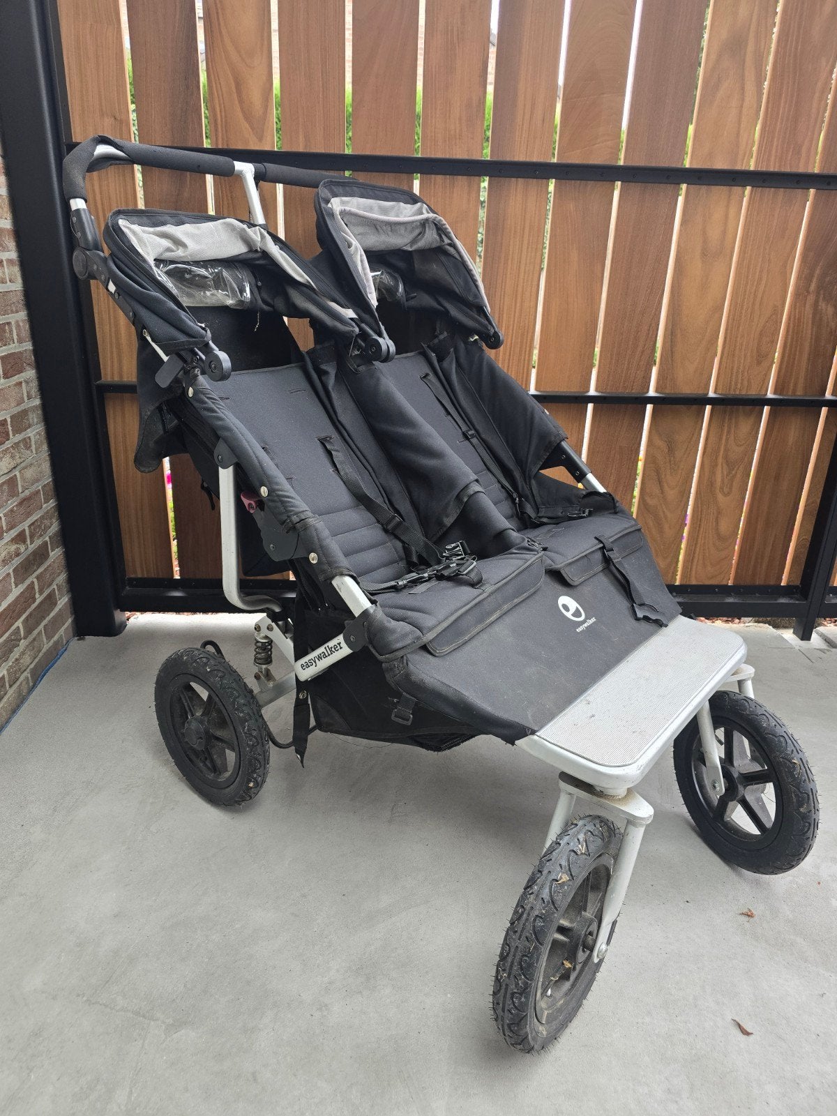 dubbele buggy easywalker, Ophalen
