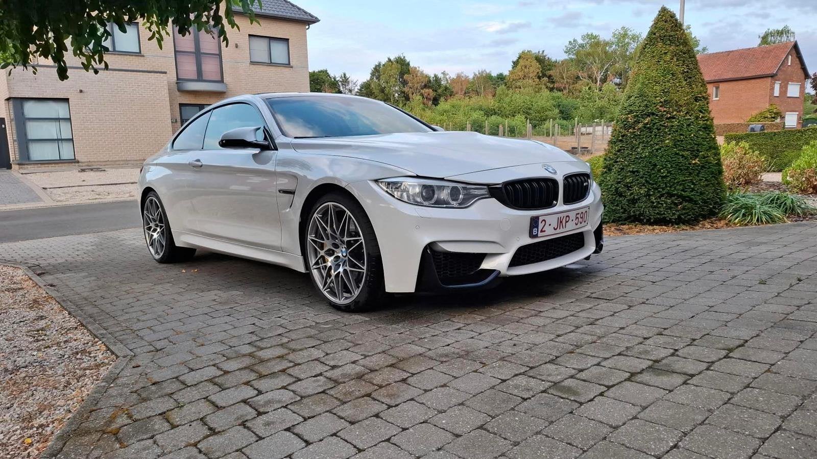 Bmw F82 M4 Competition, Auto's, Automaat, Achterwielaandrijving, Zwart, Wit