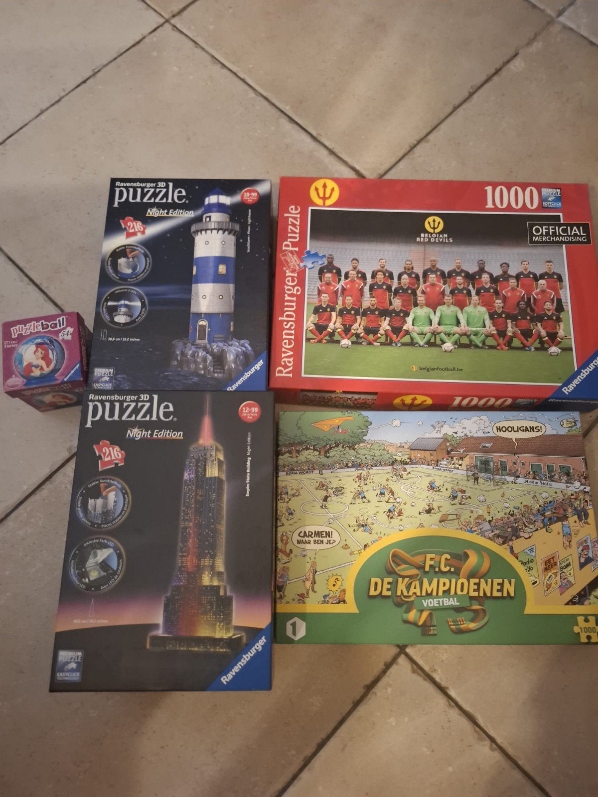 Lot van 5 puzzels, Ophalen, Zo goed als nieuw