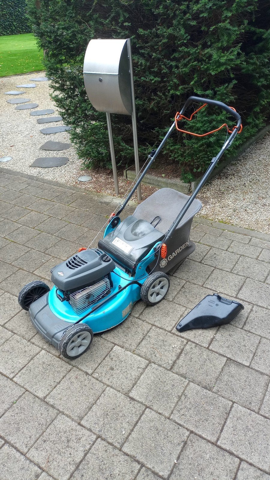 Gardena benzinegrasmaaier, Ophalen, Cirkelmaaier, Gebruikt, 40 t/m 49 cm