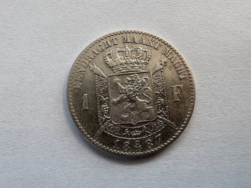 1 Franc Wiener - 1887 NL, sans point  (#128#), Enlèvement ou Envoi, Monnaie en vrac, Argent, Argent
