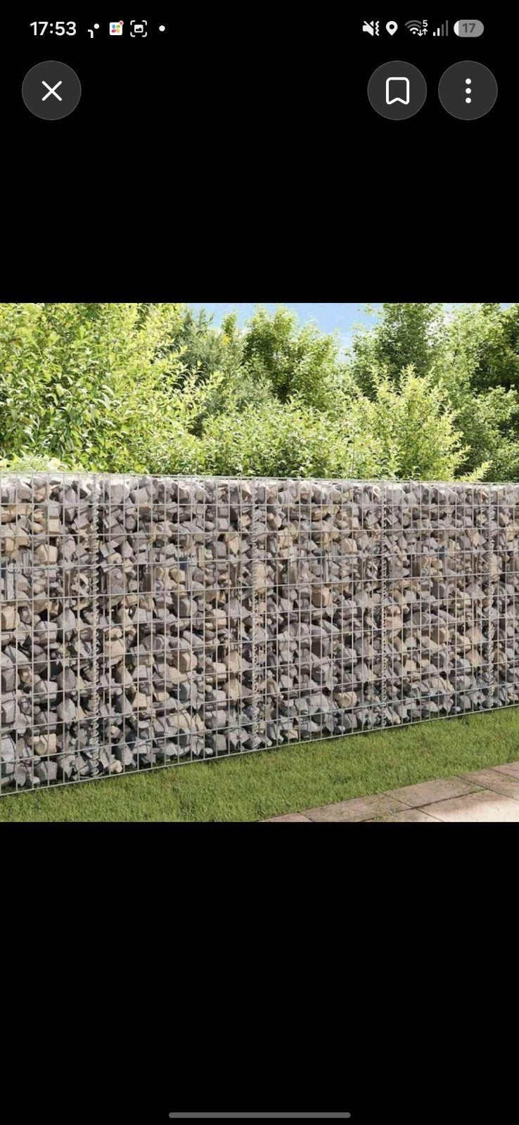 vida XL steenwand raster, Ophalen