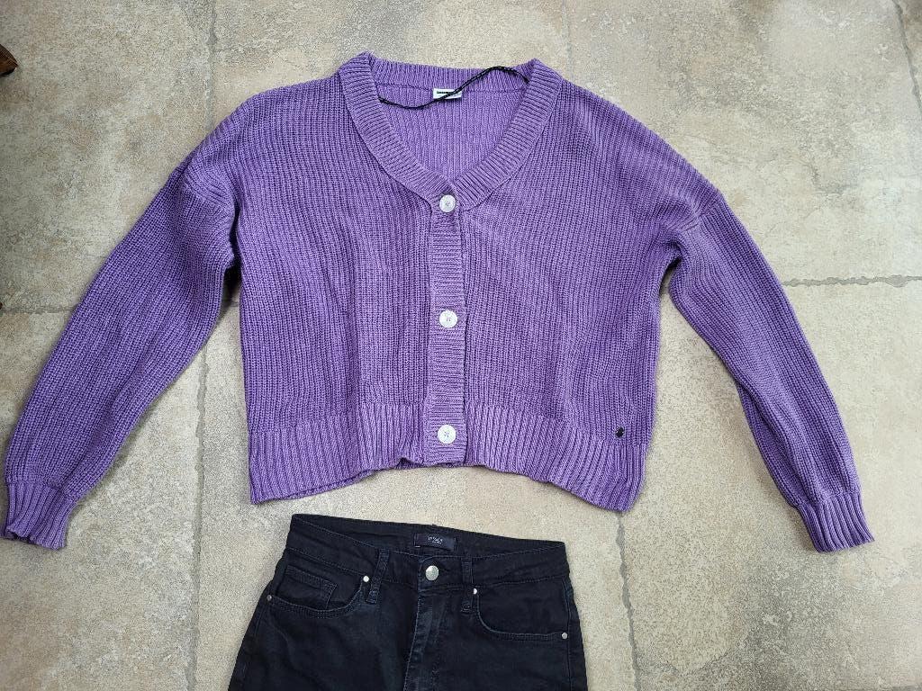 Mooie warme losse gilet mt 176, Kinderen en Baby's, Kinderkleding | Maat 176, Ophalen of Verzenden, Zo goed als nieuw, Meisje