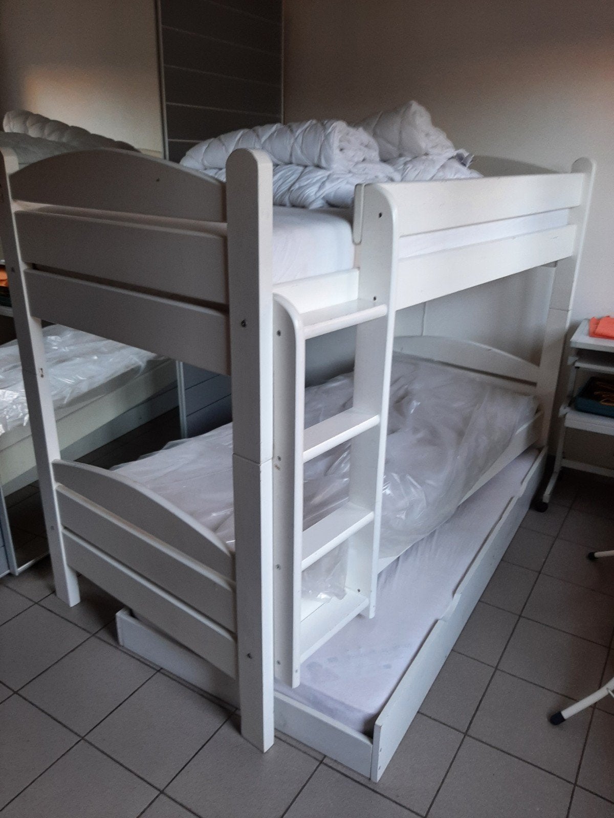 stapelbed wit, Huis en Inrichting, Ophalen, Minder dan 160 cm, 200 cm, Stapelbed