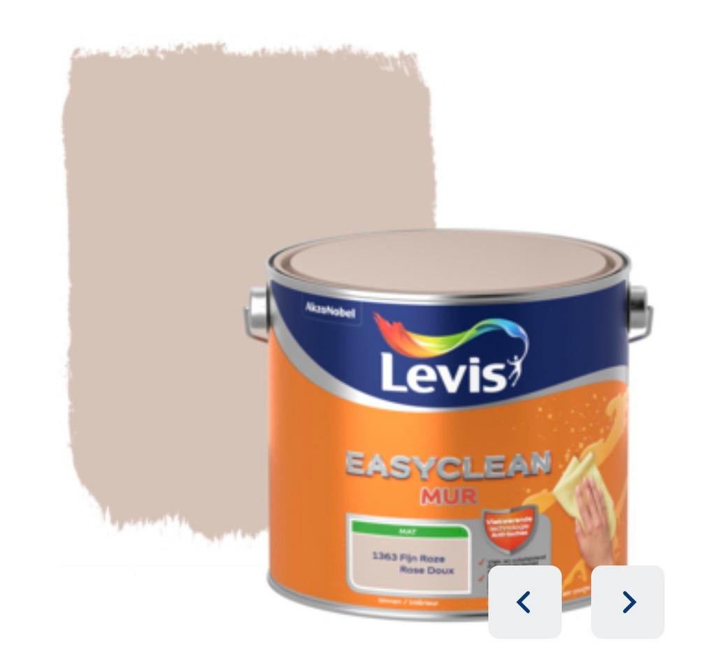 Peinture Levis (pot 1L non utilisé), Ophalen, Zo goed als nieuw, Roze, Verf