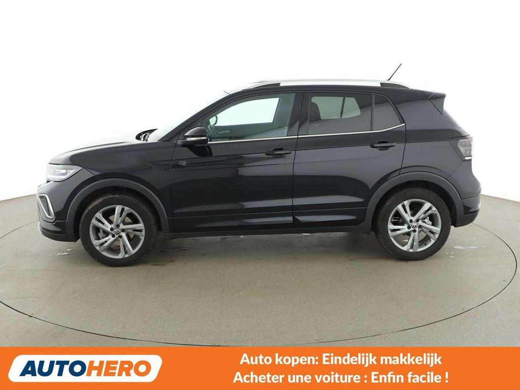 Volkswagen T-Cross 1.0 TSI R-Line (automatique), Euro 6, Détection des panneaux routiers, 116 ch, Noir