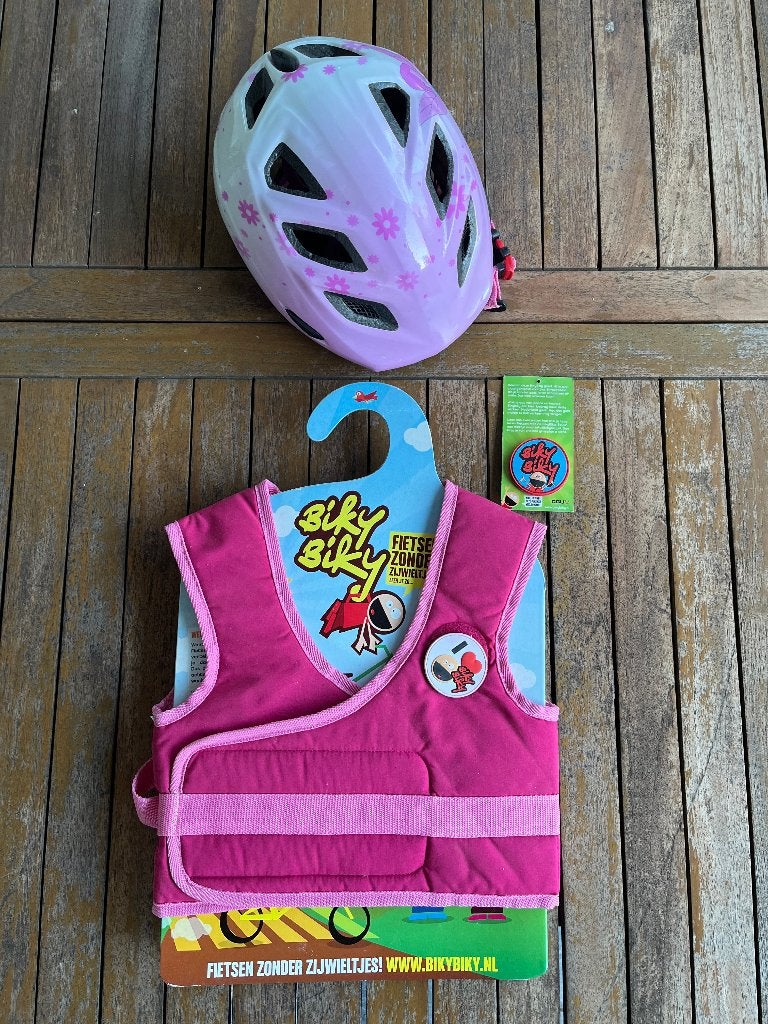 Veiligheidsharnas voor het leren fietsen zonder rijwieltjes, Ophalen of Verzenden, Zo goed als nieuw, Zijwieltjes