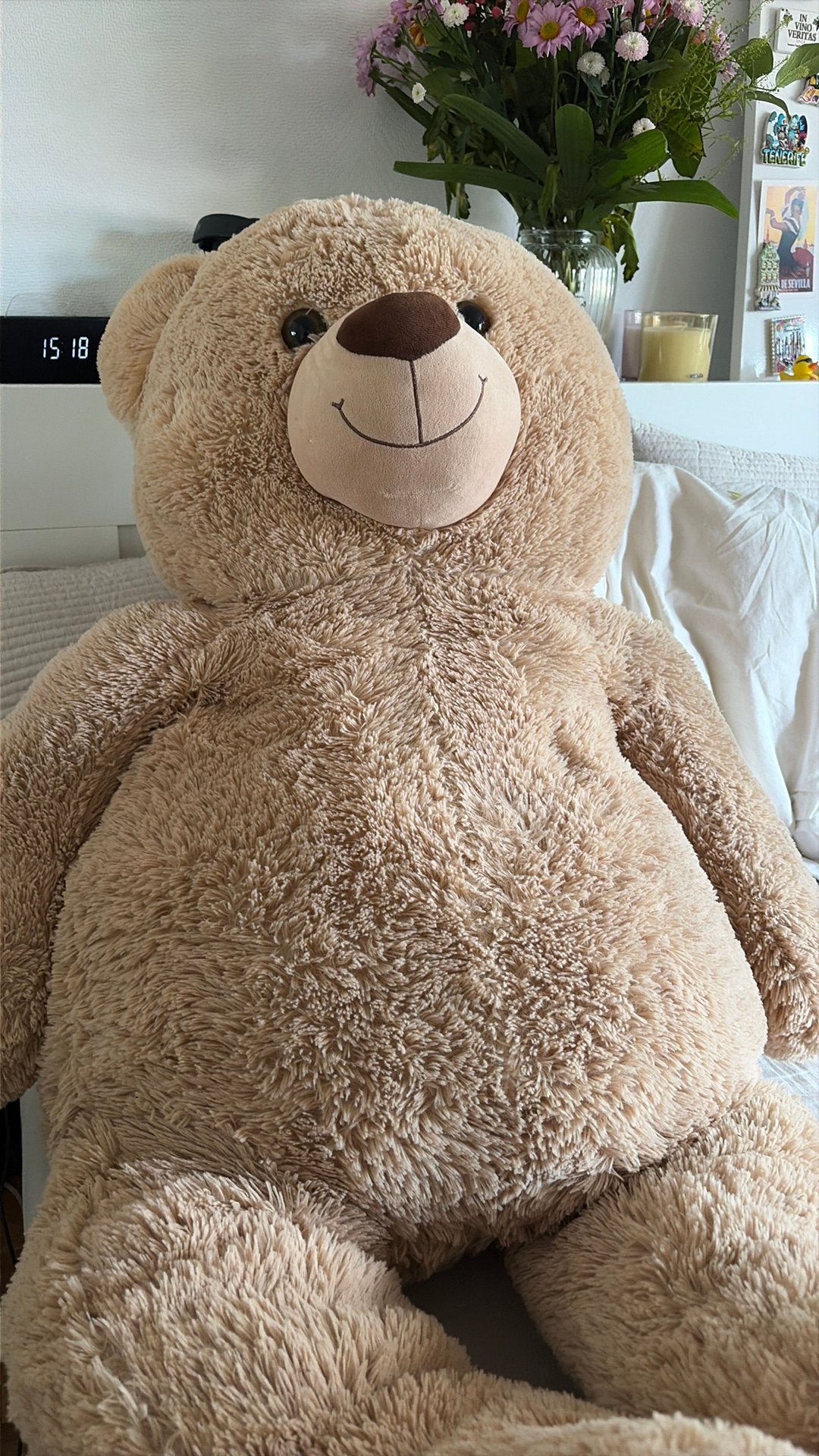 Teddy bear 120cm, Ophalen, Beer, Zo goed als nieuw, Bruin