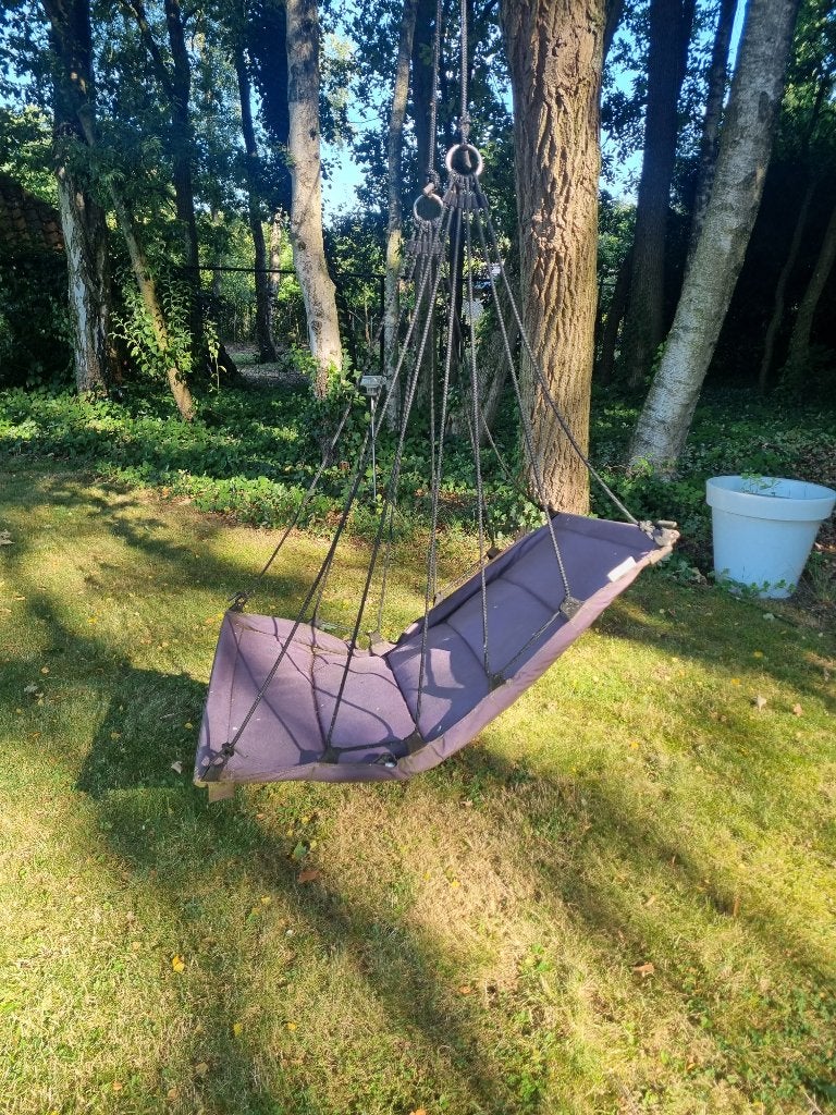 Hangmatschommel Hang M High Purple Frog, Jardin & Terrasse, Hamacs, Enlèvement, Utilisé, Une personne, Extérieur