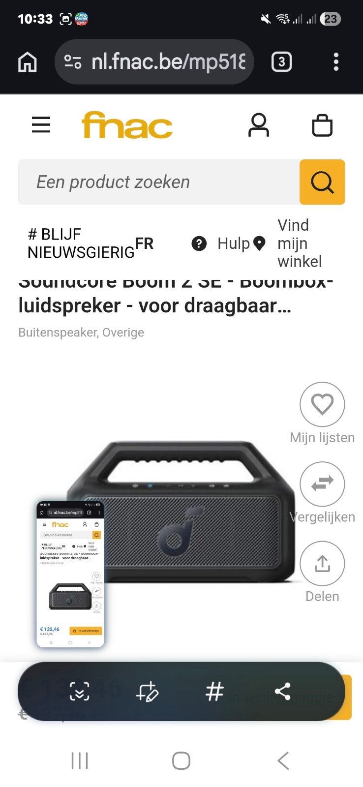 Muziekbox, TV, Hi-fi & Vidéo, Projecteurs vidéo, Enlèvement