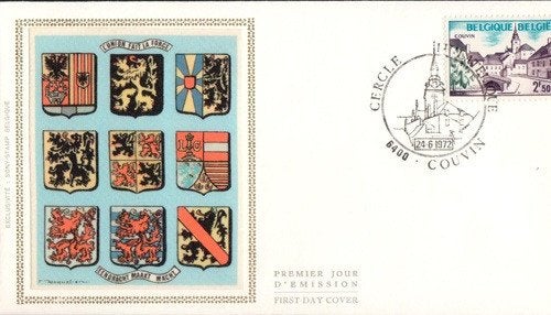 FDC 1636/37 ZIJDE/SOIE  TOERISME, Timbres & Monnaies, Affranchi, Oblitération 1er jour, Envoi, Autre