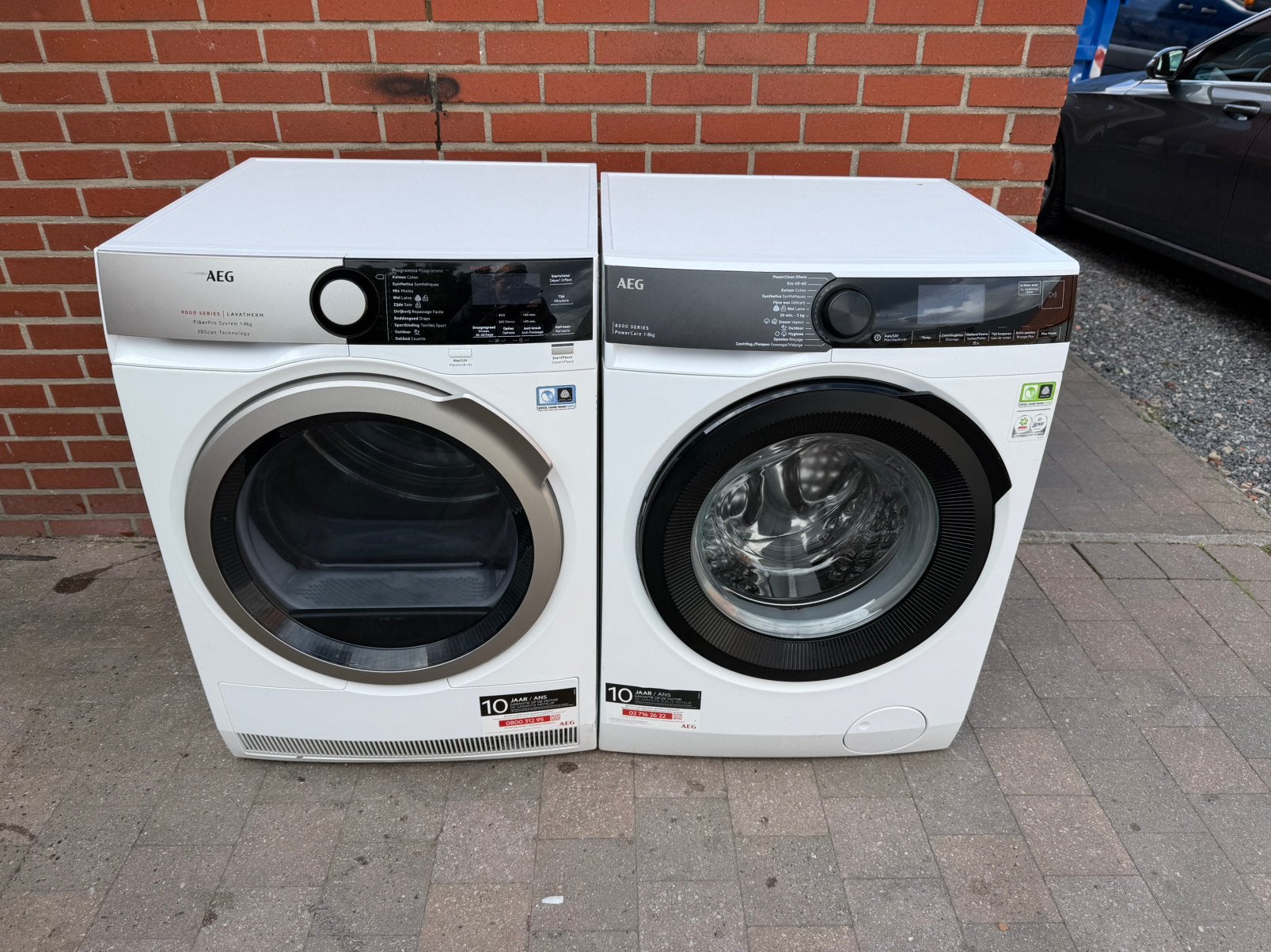 Wasmachine en droogkast Aeg werken perfect beide A+++ 8kg, Elektronische apparatuur, Ophalen, Zo goed als nieuw
