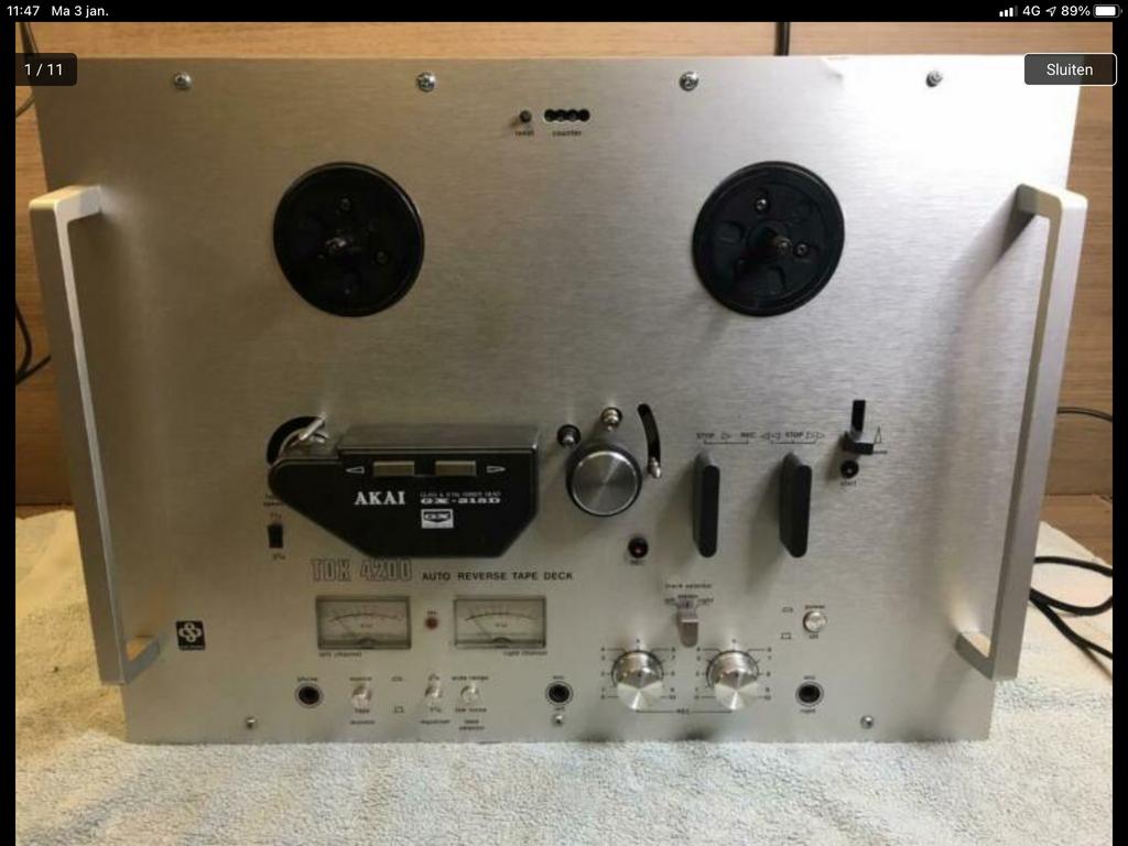 Akai GX215D Ohio versie auto reverse, Audio, Tv en Foto, Bandrecorder, Ophalen, Bandrecorder