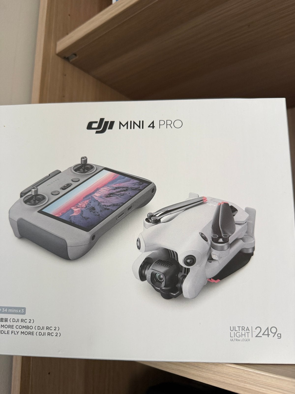 ‏Drone DJI Mini 4 Pro Combo, Audio, Tv en Foto, Auto Follow, 30 tot 45 minuten, 100 tot 1000 meter, Ophalen of Verzenden
