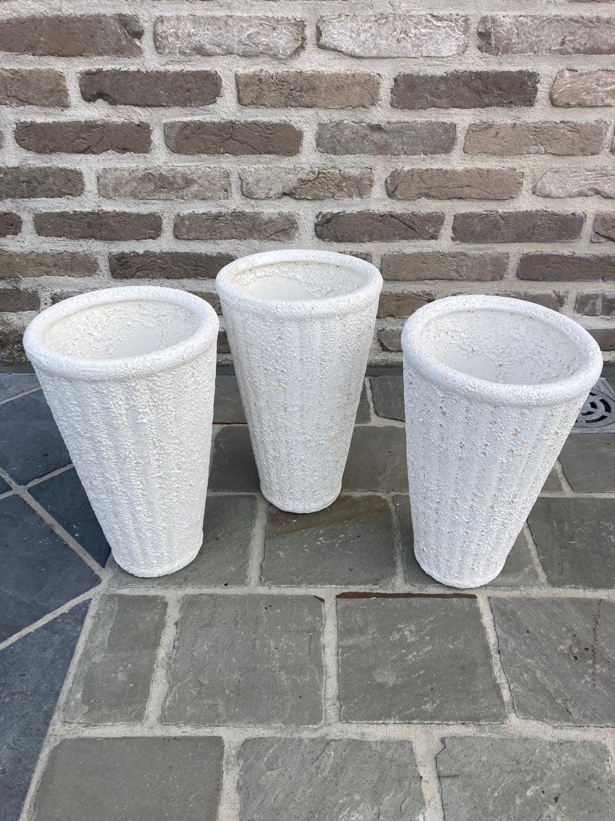 Bloempot/vaas hoog, Tuin en Terras, Ophalen, Nieuw, Steen