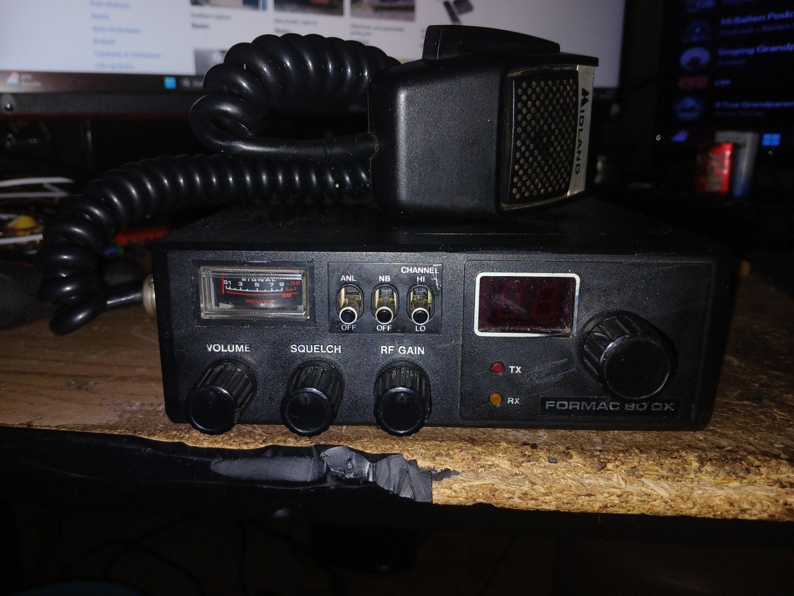 Formac 80 DX met een Midland microfoon., Enlèvement ou Envoi, Utilisé, Émetteur et Récepteur