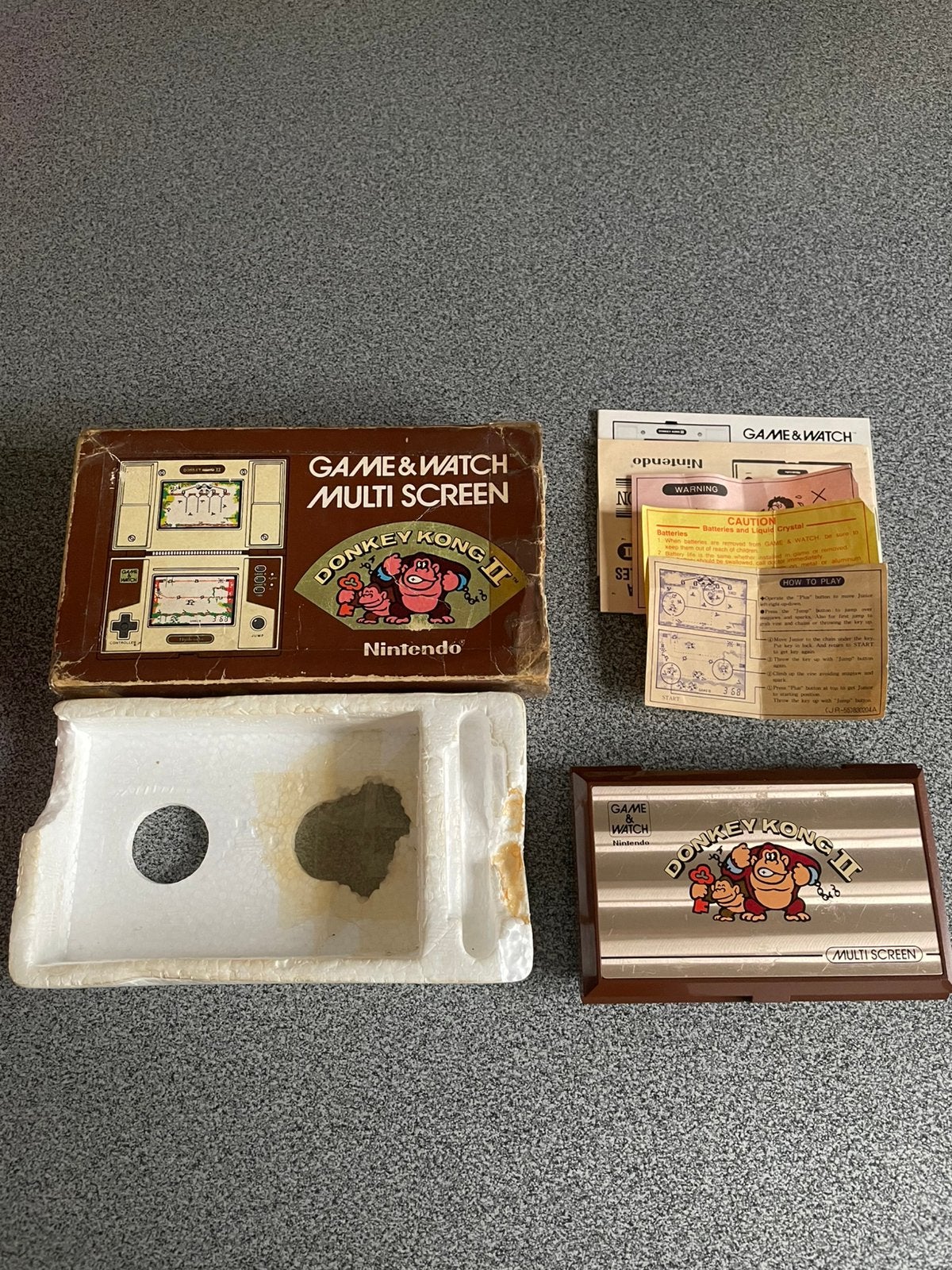 Nintendo Game & Watch Donkey Kong II JR-55 (1983) compleet, Games en Spelcomputers, Games | Nintendo Game Boy, Gebruikt, Avontuur en Actie