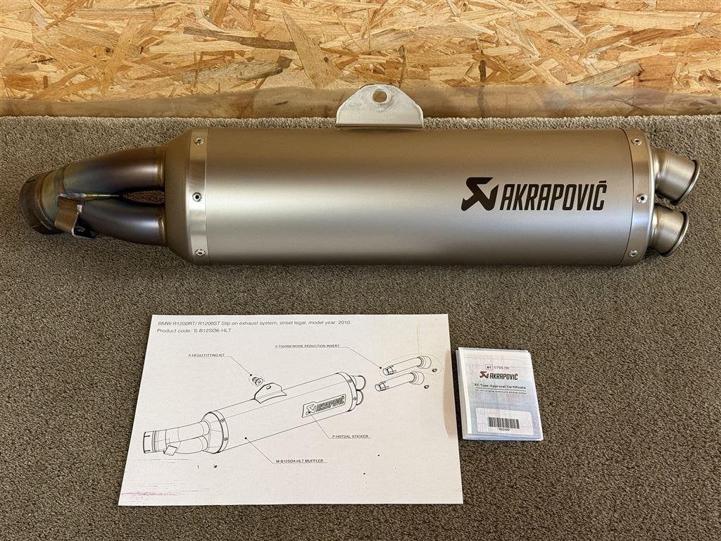 Akrapovic uitlaat demper BMW R1200RT R 1200 RT 2010-2013 K26, Verzenden, Gebruikt