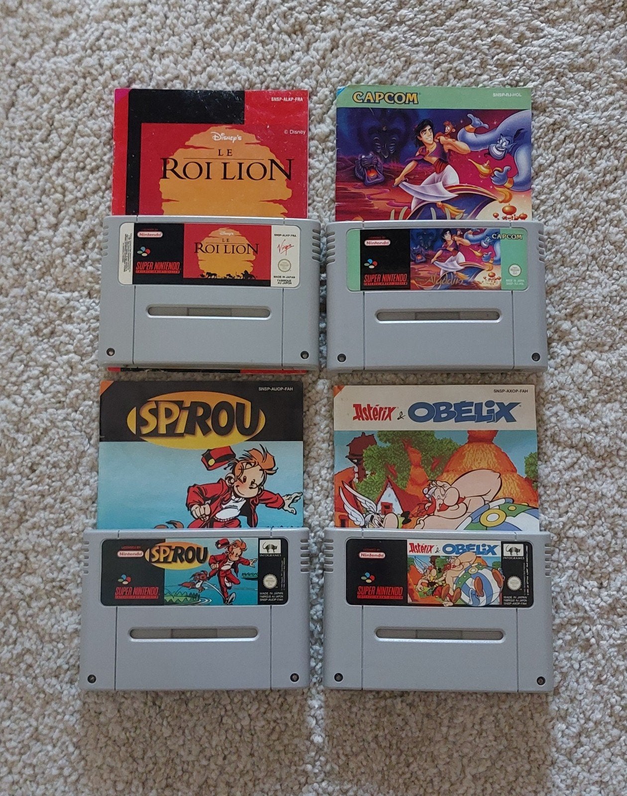 4x games voor Super Nintendo SNES + Handleiding, Ophalen of Verzenden