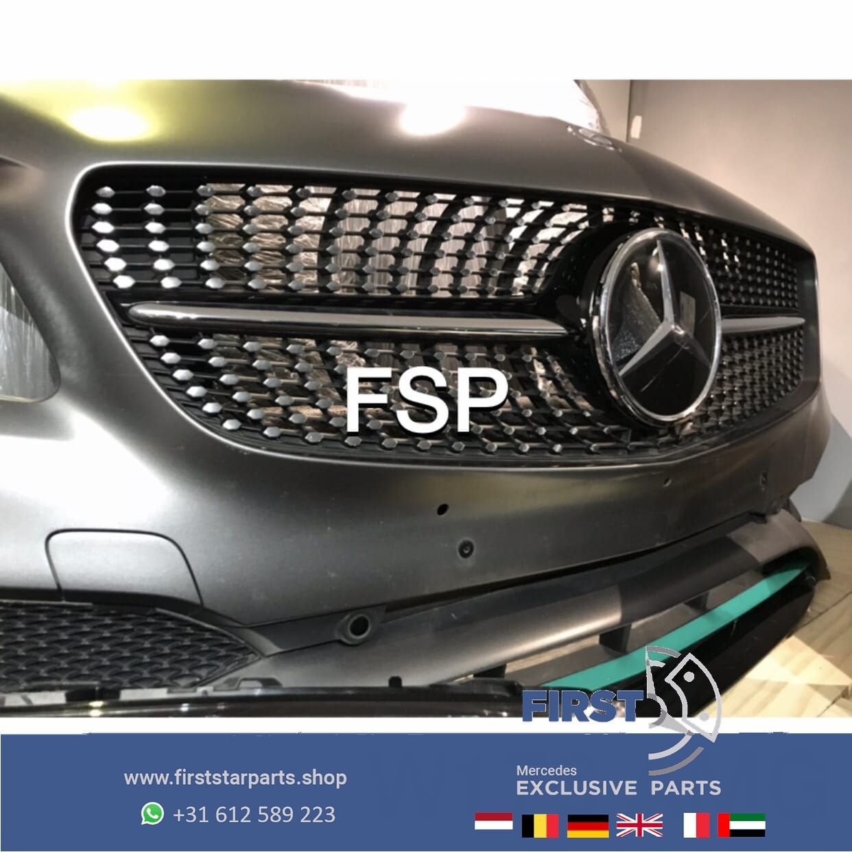 W176 FACELIFT AMG VOORKOP Mercedes A Klasse 2012-2018 GRIJS, Utilisé, -, Avant, -