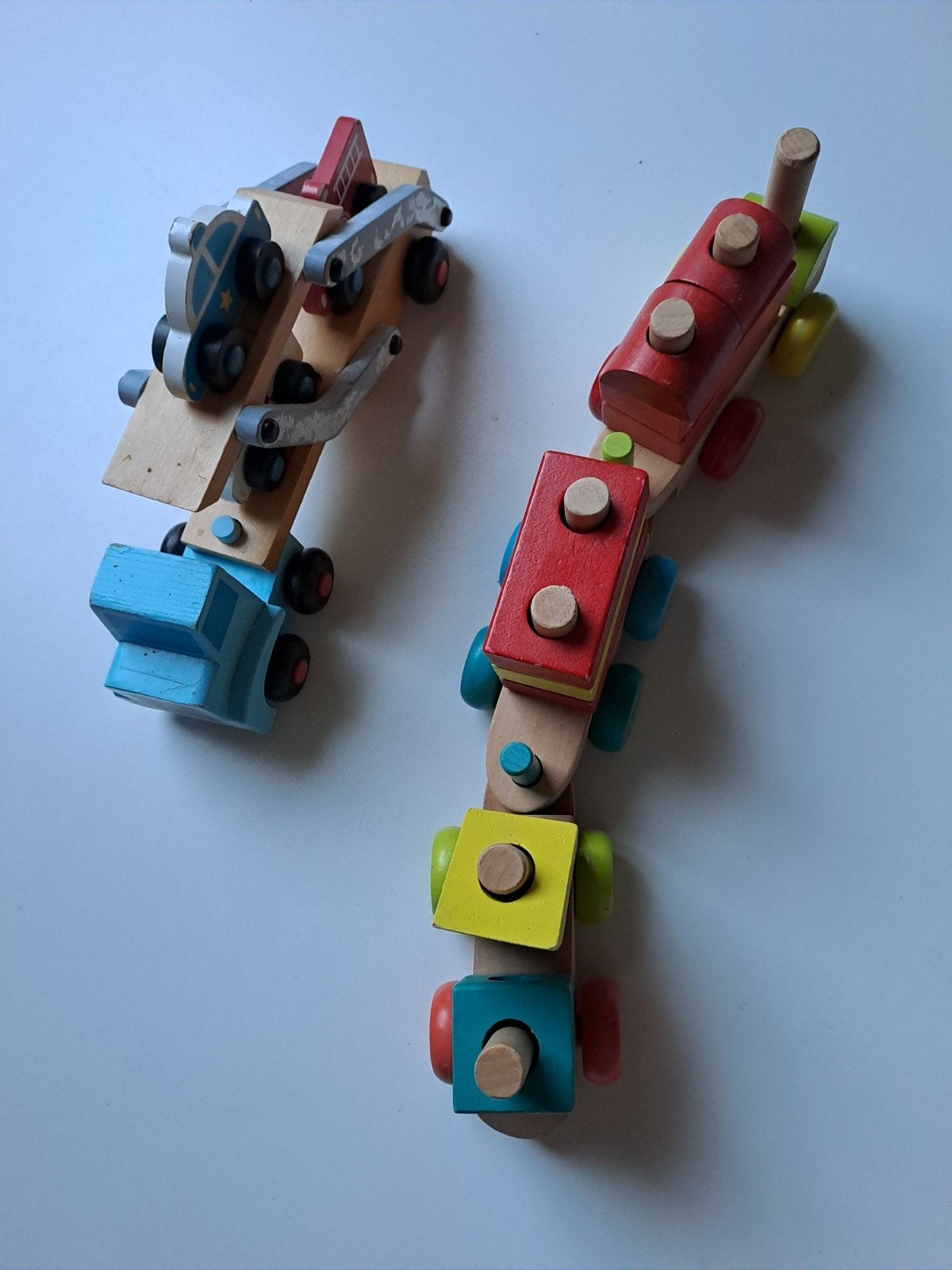 houten speelgoed, Ophalen