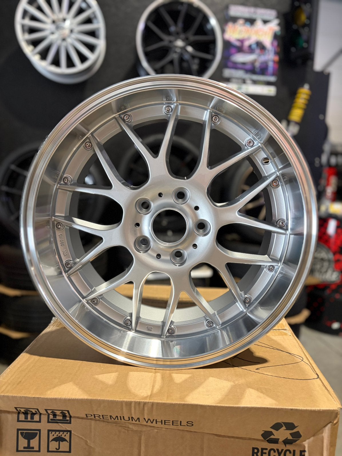 18” bbs style silver polished, Enlèvement