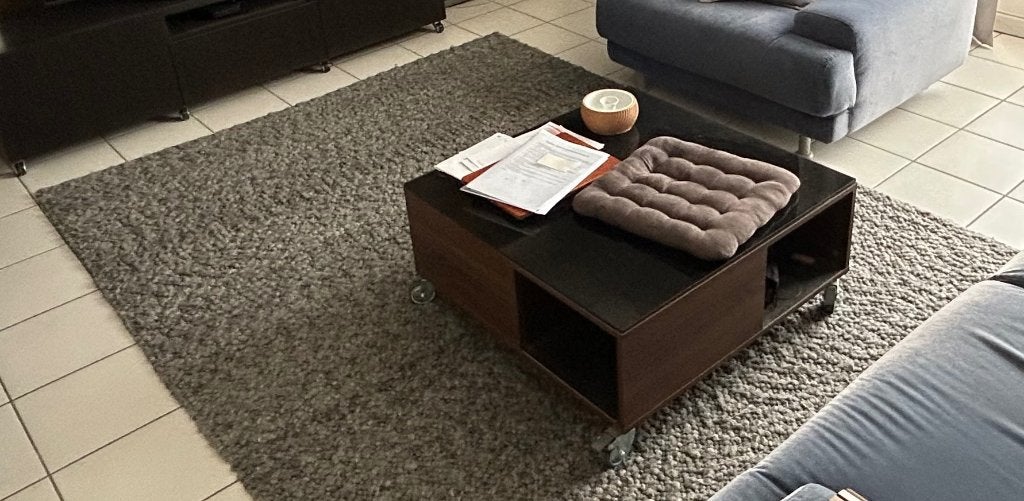 Vloerkleed laagpolig handgemaakt - Antraciet - 190x280cm, Maison & Meubles, Gris, 200 cm ou plus, Laagpolig, 150 à 200 cm