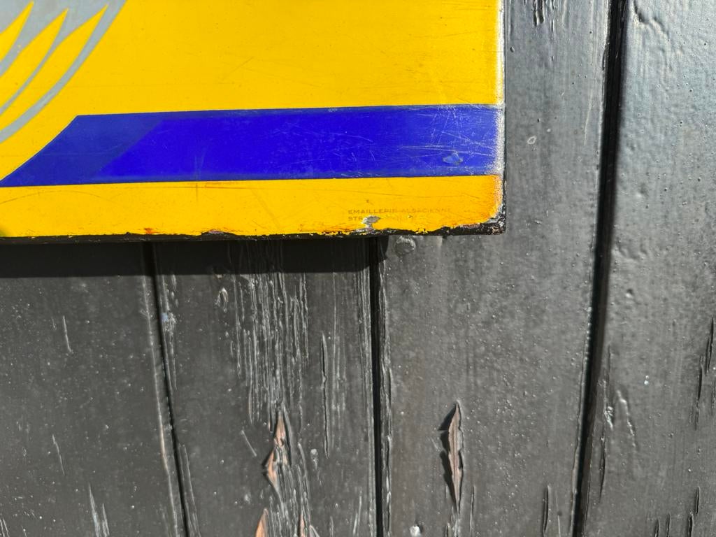 Panneau d'affichage en émail Englebert Tires, Enlèvement, Utilisé, Panneau publicitaire