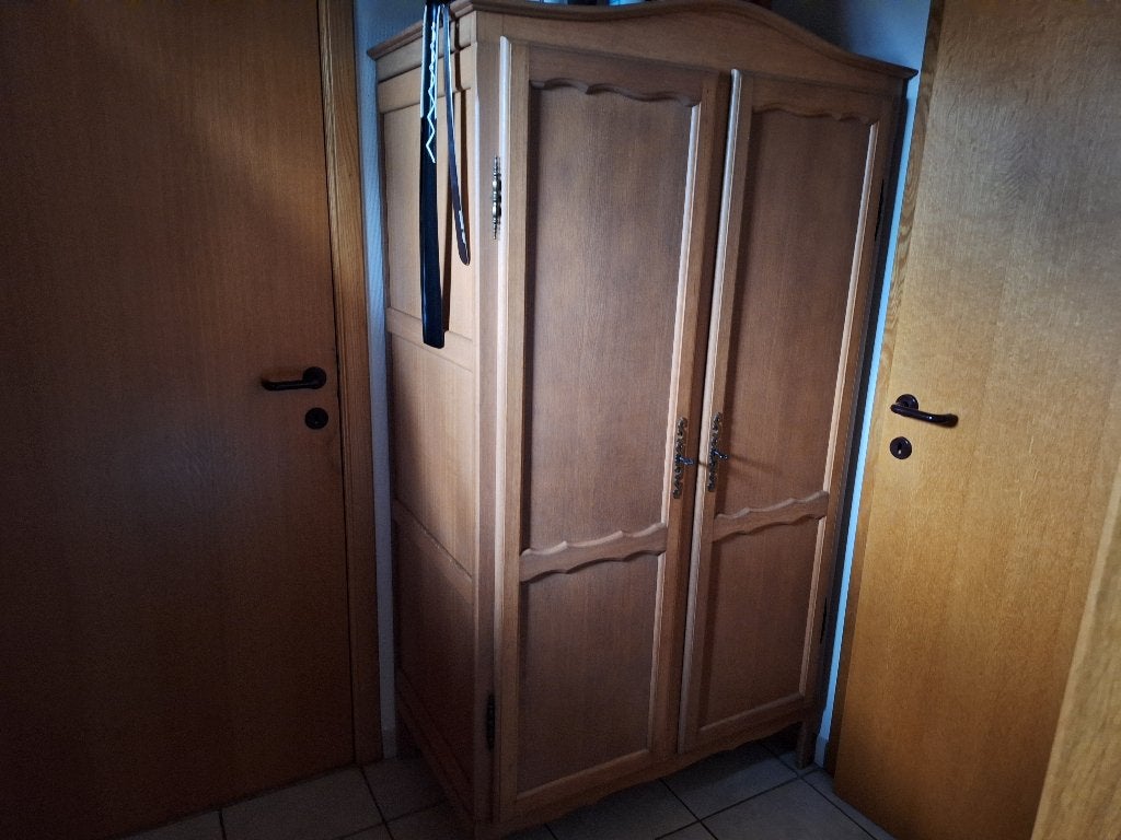 één persoonsslaapkamer, Huis en Inrichting, Ophalen, Zo goed als nieuw, Eenpersoons, Natuurkleur eik , rustiek