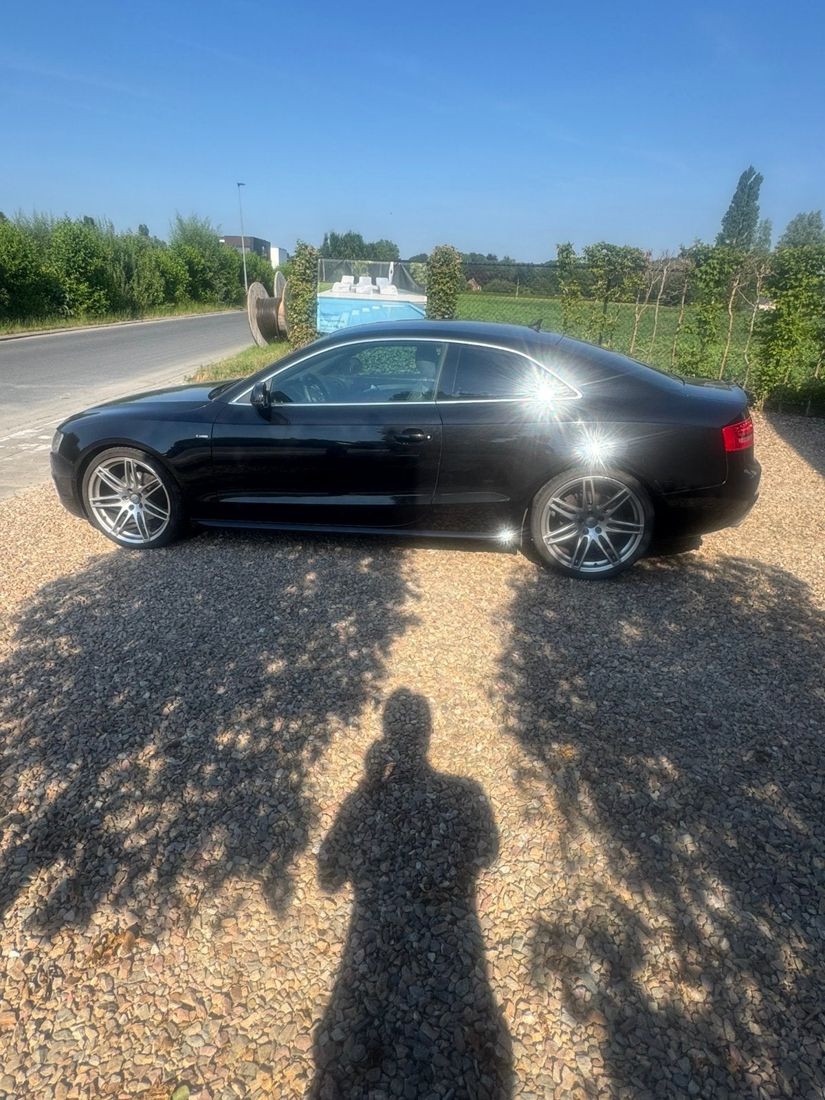 Audi a5 te koop s-line, Auto's, Audi, Voorwielaandrijving, Euro 5, Zwart, 4 cilinders