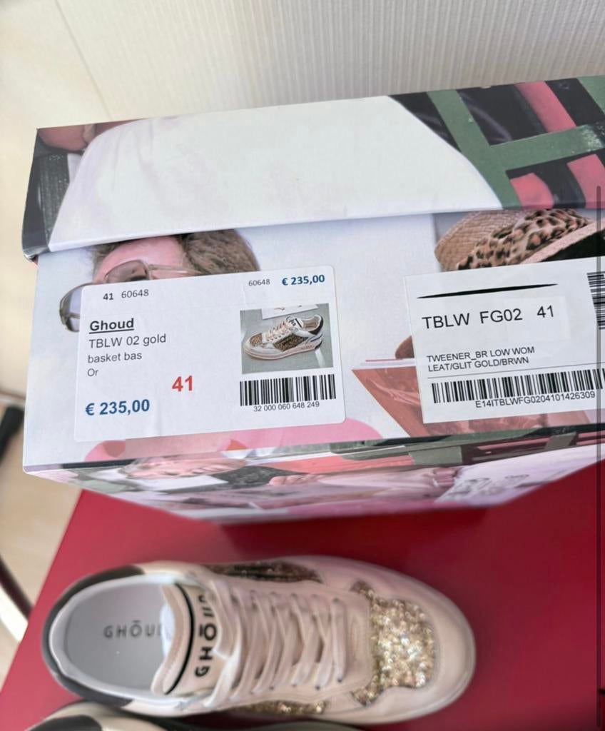 Sneakers Ghoud maat 41, Ophalen, Zo goed als nieuw, Beige, Sneakers