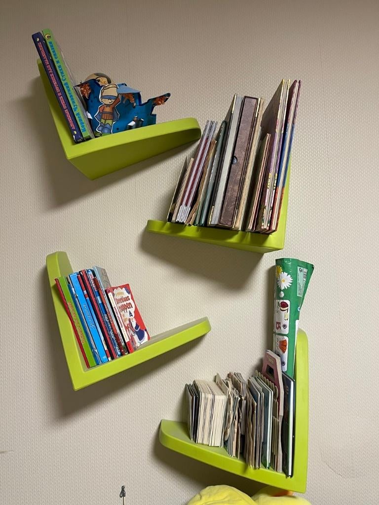 Boekenrek Ikea mammut groen 4x, Huis en Inrichting, Woonaccessoires | Wandplanken en Boekenplanken, Gebruikt, Ophalen of Verzenden