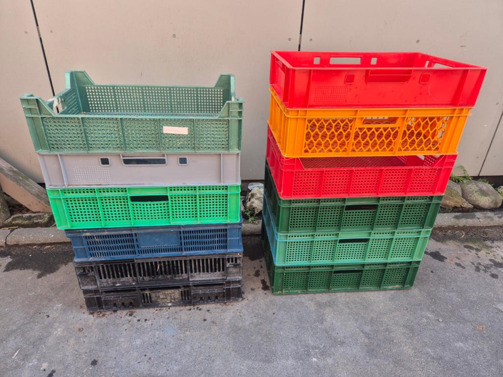 12 bakken te koop, Doe-het-zelf en Bouw, Kratten en Dozen, Ophalen
