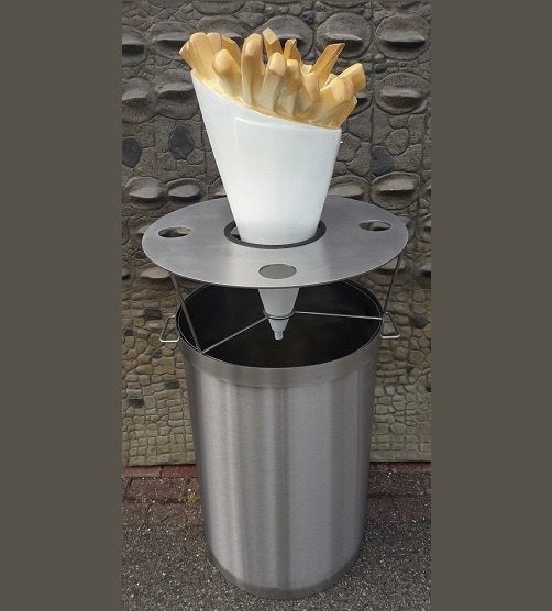 Poubelle avec sac à frites 140 cm - sac à frites inclus, Collections, Enlèvement, Neuf